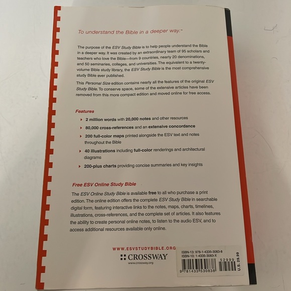 ESV Study Bible Paperback English Standard Version Evangelical Christian - Picture 3 of 10